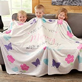 Personalized Blankets For Mom - All Our Hearts - 19314