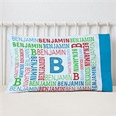 Personalized Kids' Pillowcases - Repeating Boy Name - 19326