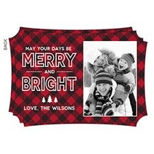 Custom Photo Christmas Cards - Merry  Bright - 19341