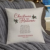 Personalized Memorial Pillows - Christmas In Heaven - 19384