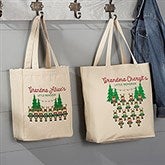 Personalized Canvas Totes - Reindeer Family - 19387