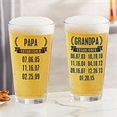 Personalized Pint Glasses - Date Established - 19410
