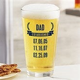 Personalized Pint Glasses - Date Established - 19410