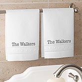 Personalized Linen Guest Towel Set - Classic Celebrations - 19436