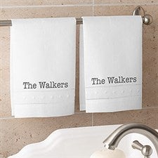 Personalized Linen Guest Towel Set - Classic Celebrations - 19436