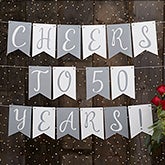 Personalized Anniversary Bunting Banner - 19449
