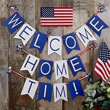 Personalized Welcome Home Bunting Banner - 19452