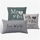 Personalized Throw Pillows - Elegant Couple - 19458