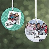 Personalized Christmas Photo Message Ornaments - 19482