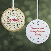 Donut Fun Personalized Christmas Ornaments - 19483