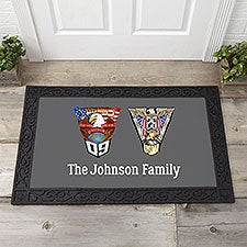West Point 2-Crests Doormat  Tray - 19491