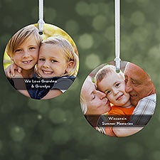 Personalized Photo Ornaments - Photo  Message - 19500