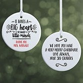 Personalized Teacher Ornament - It Takes A Big Heart - 19501