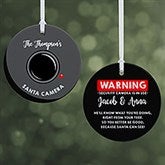 Personalized Santa Cam Ornaments - 19505