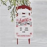 Personalized Vintage Sled Ornament - Santa's Nice List - 19561