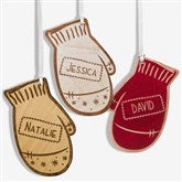 Engraved Christmas Ornaments - Family Winter Mittens - 19563