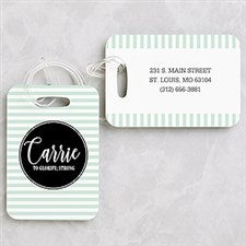 Personalized Luggage Tags - Name & Meaning - 19657