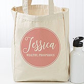 Personalized Canvas Tote With Name & Meaning - 19662
