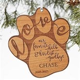Personalized Pet Memorial Ornament - Hardest Goodbye - 19664