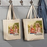 Personalized Photo Collage Canvas Tote Bags - 19665