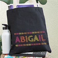 Personalized Tote Bag For Girls - Stencil Name - 19674