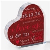 I Love Us Personalized Heart Keepsake - 19739