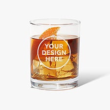 Personalized Business Logo 14oz. Whiskey Glasses - 19751