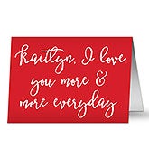 Personalized Romantic Greeting Cards - Write Your Own Expression - 19753