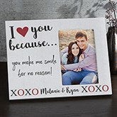 Personalized Picture Frame - I Love You Because - 19782