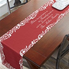 Christmas Blessings Personalized Table Runner - 19786