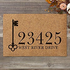Personalized Address Coir Doormats - House Key - 19818