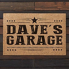 Personalized Coir Garage Doormat for Men - 19819