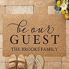 Personalized Coir Doormats - Be Our Guest - 19821