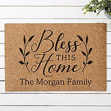 Bless This Home Personalized Coir Doormats - 19822