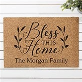 Bless This Home Personalized Coir Doormats - 19822