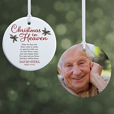 Personalized Memorial Ornament - Christmas In Heaven - 19879