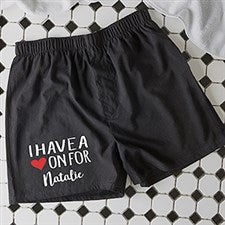 Personalized Boxers - Heart On For You - 19894