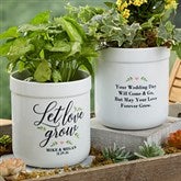 Personalized Flower Pots - Let Love Grow - 19990