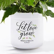 Personalized Flower Pots - Let Love Grow - 19990