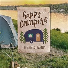 Personalized Camping Flag - Happy Campers - 19999