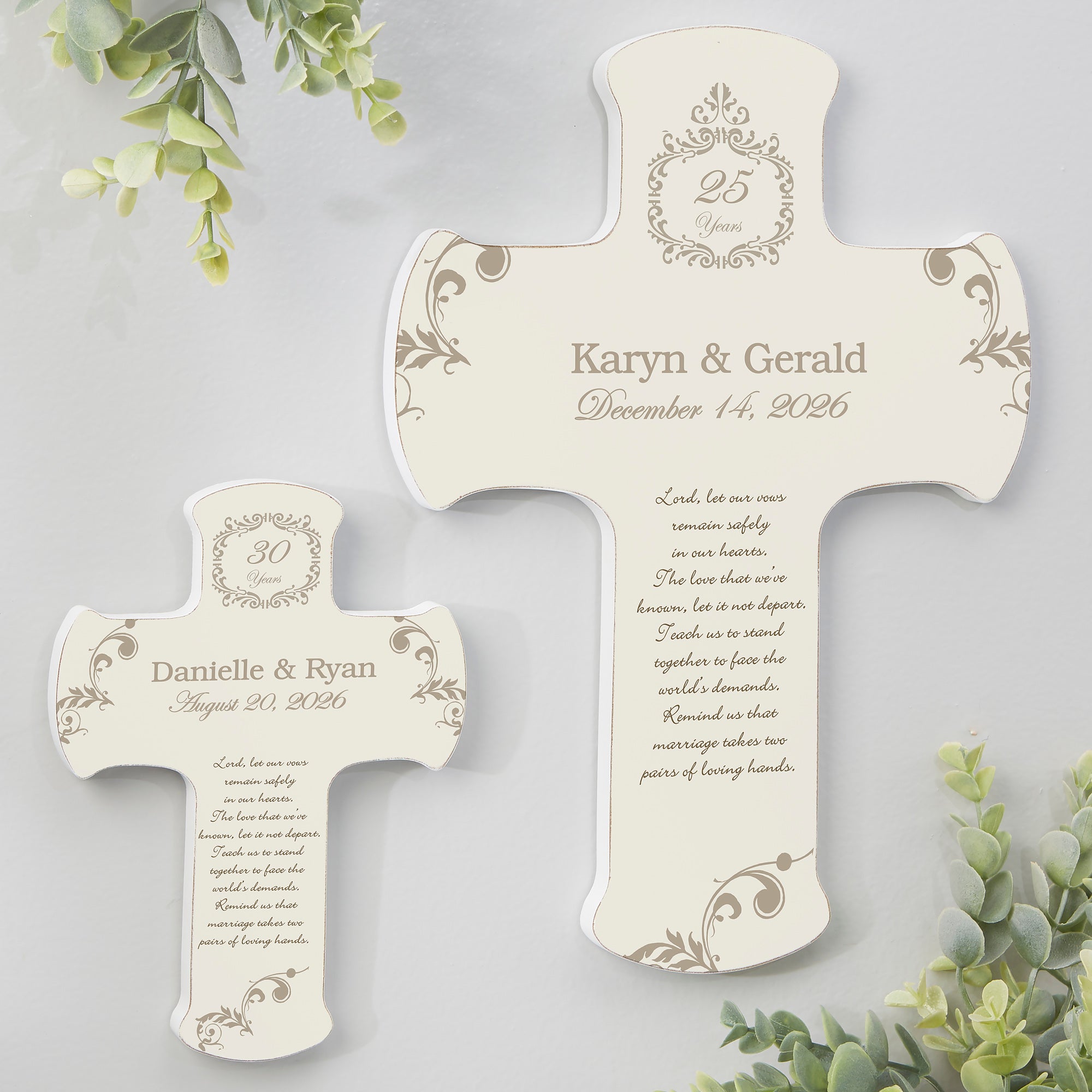 10311 - Our Anniversary Blessing Personalized Cross
