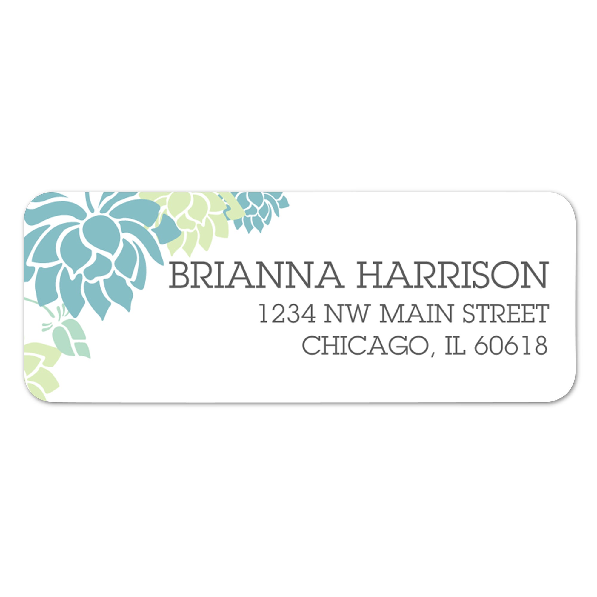 Message Labes Floral Message Return Address Labels | Corporate Gifts