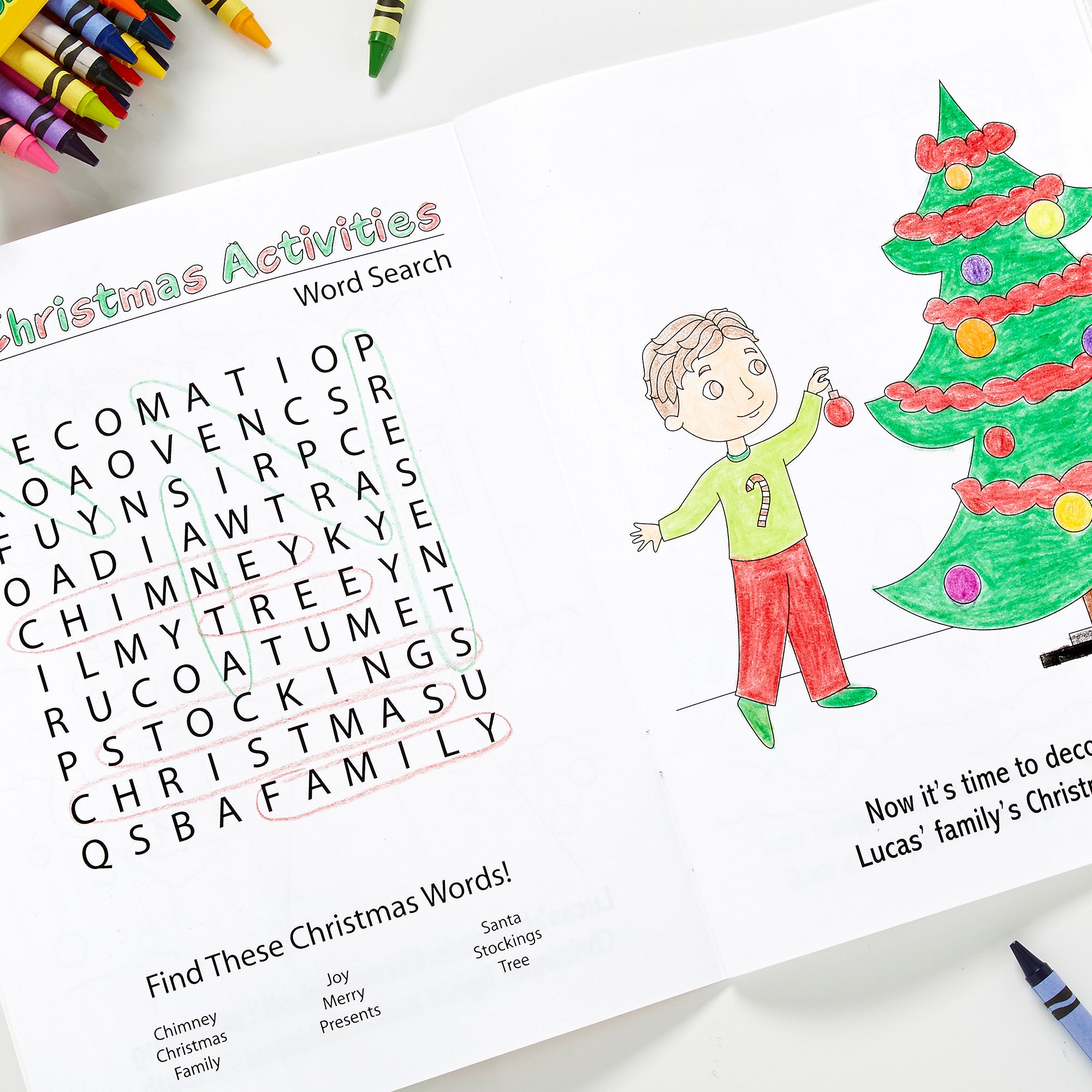 10995 - Merry Christmas Personalized Coloring Book