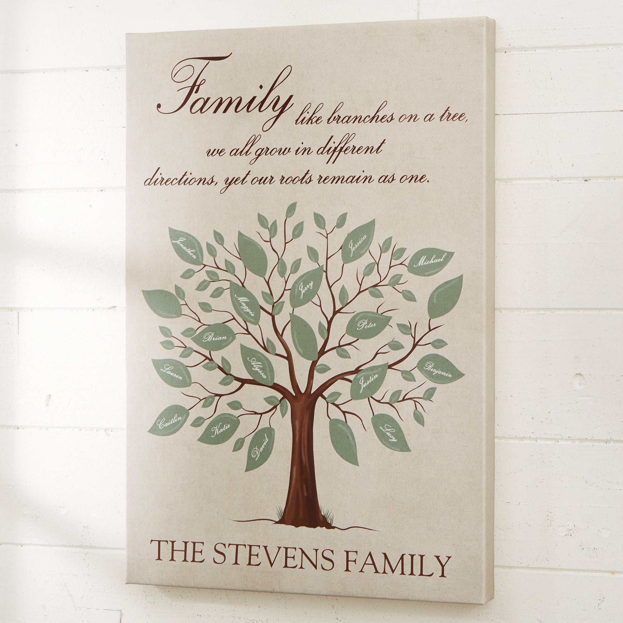 18232 - Family Tree Personalized Canvas Print