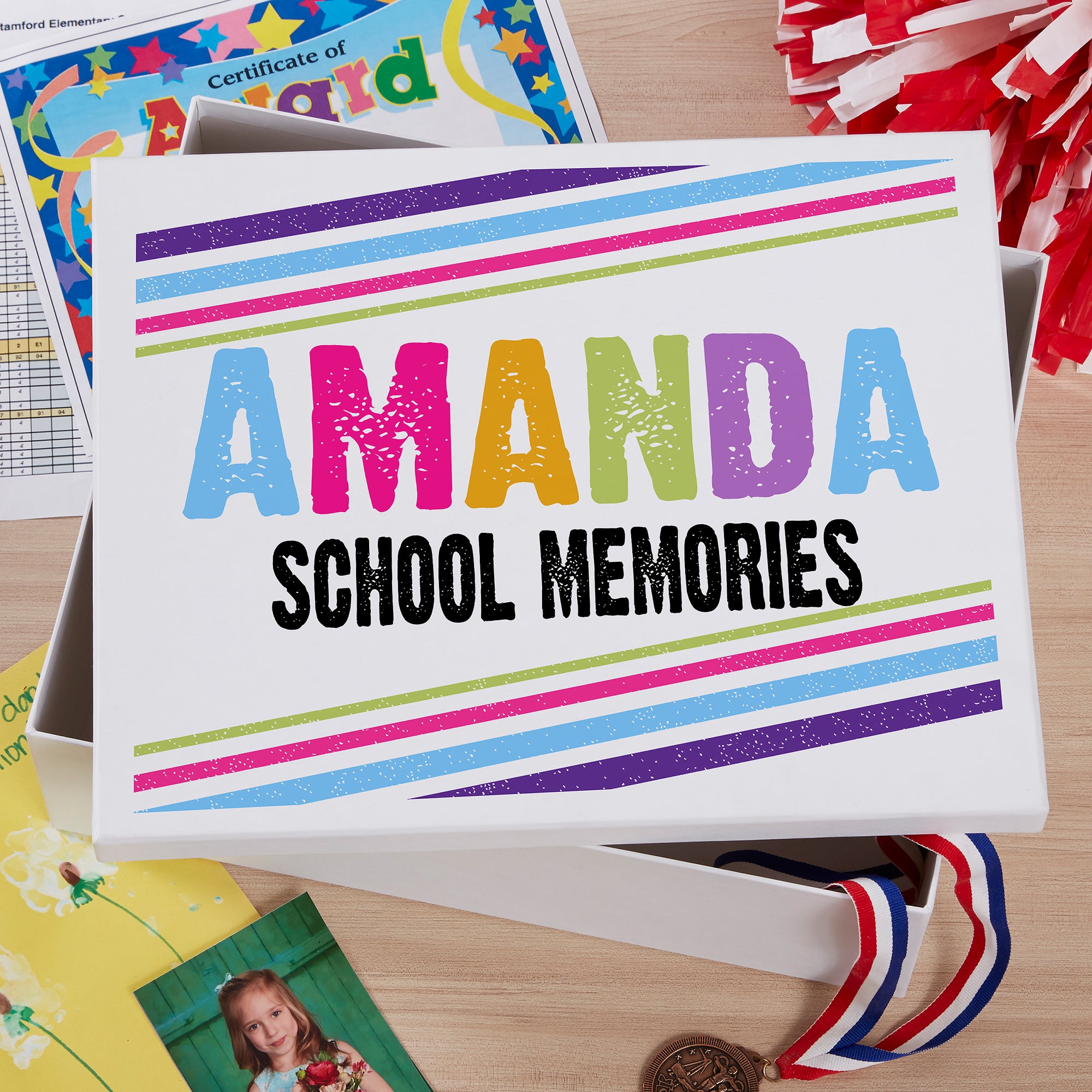 18394 - All Mine! Personalized Child Memory Keepsake Box 