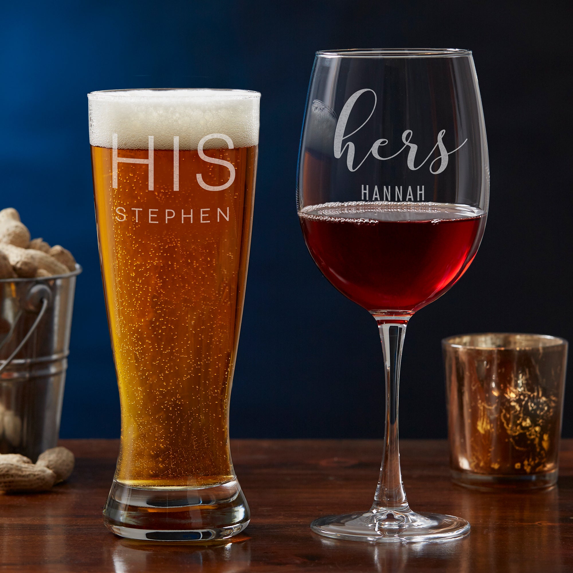 18880 - His & Hers Personalized Glasses