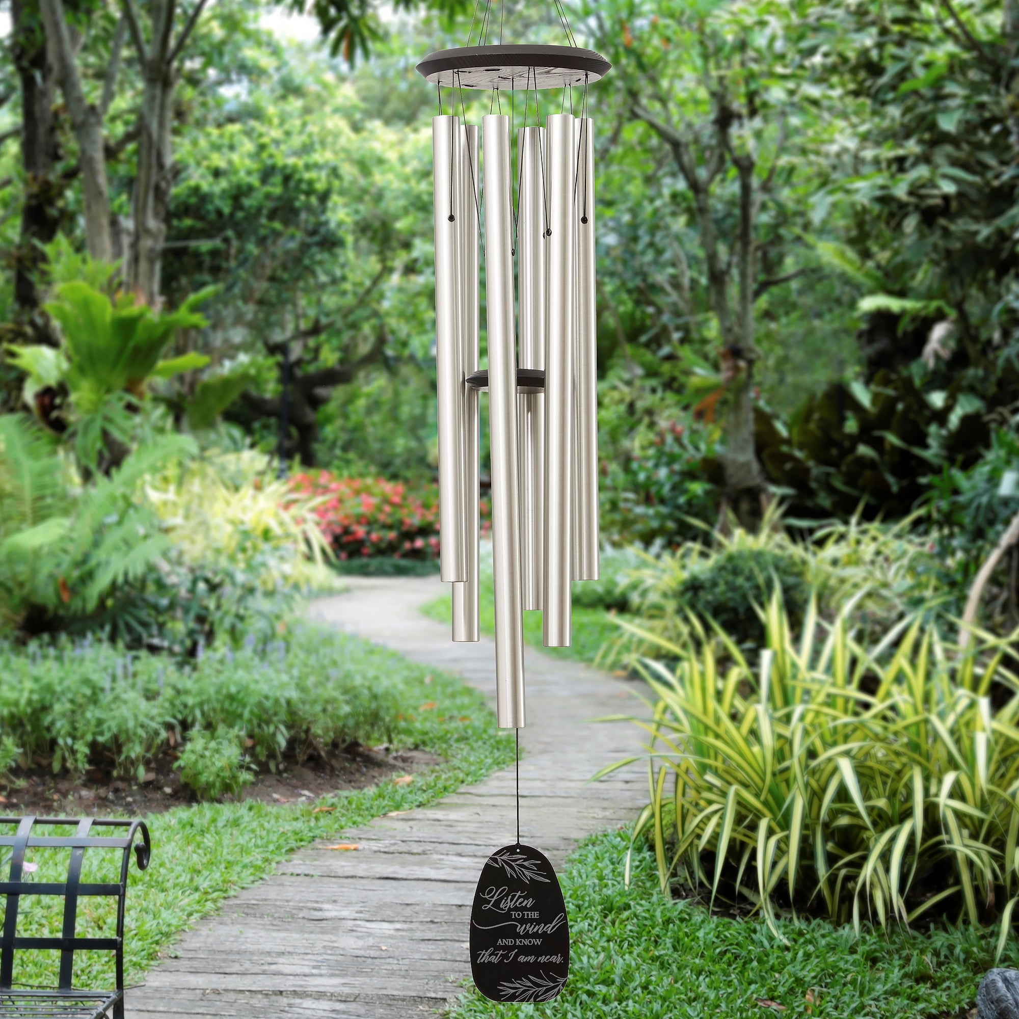 Listen To The Wind Personalized Memorial Premium Wind Chimes ...