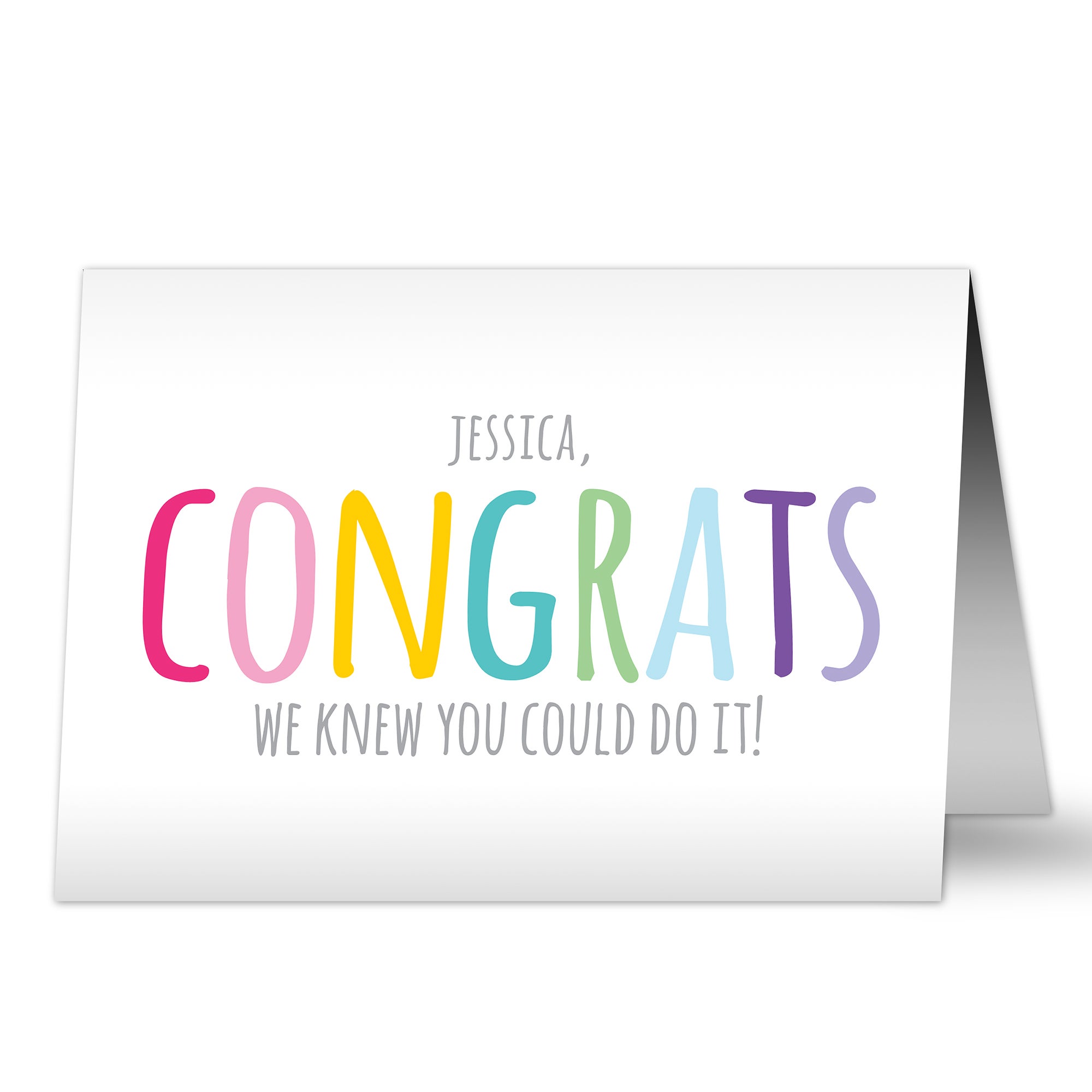 Congrats Personalized Greeting Card | Corporate Gifts