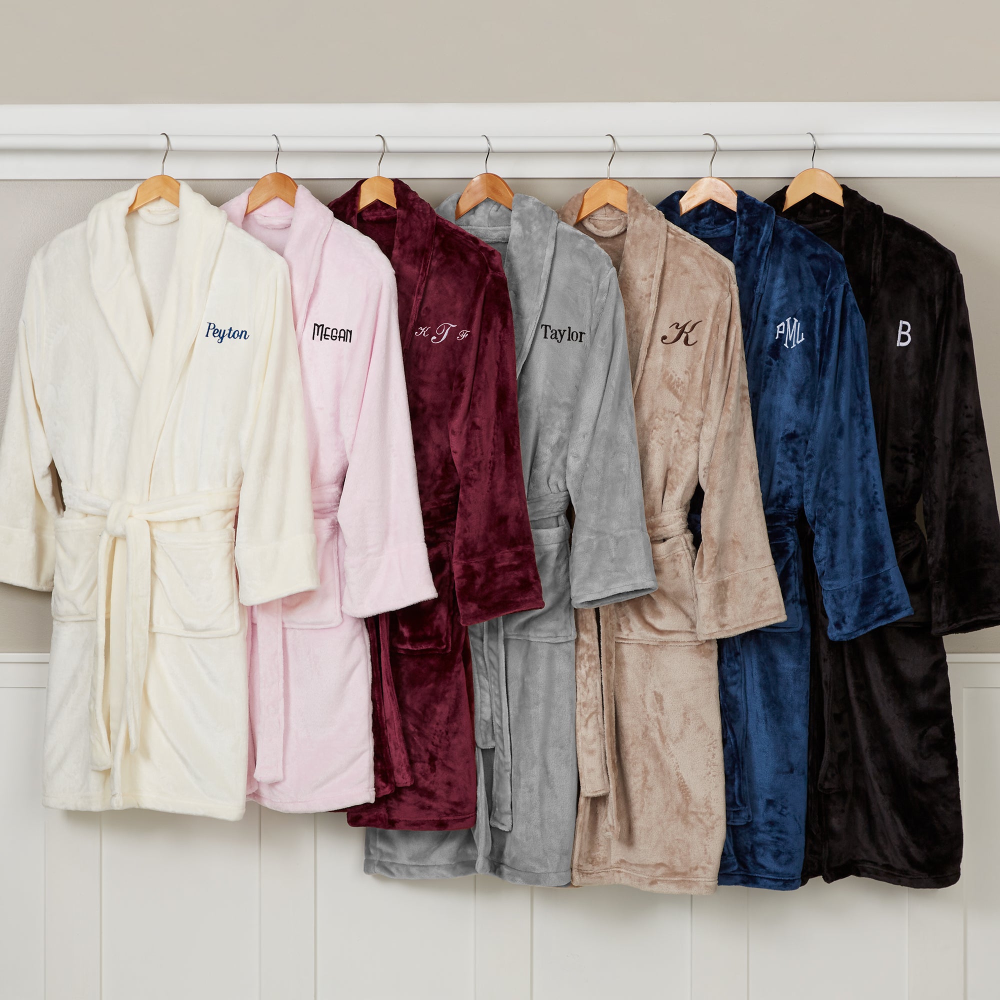 25874 - Classic Comfort Personalized Luxury Fleece Robes