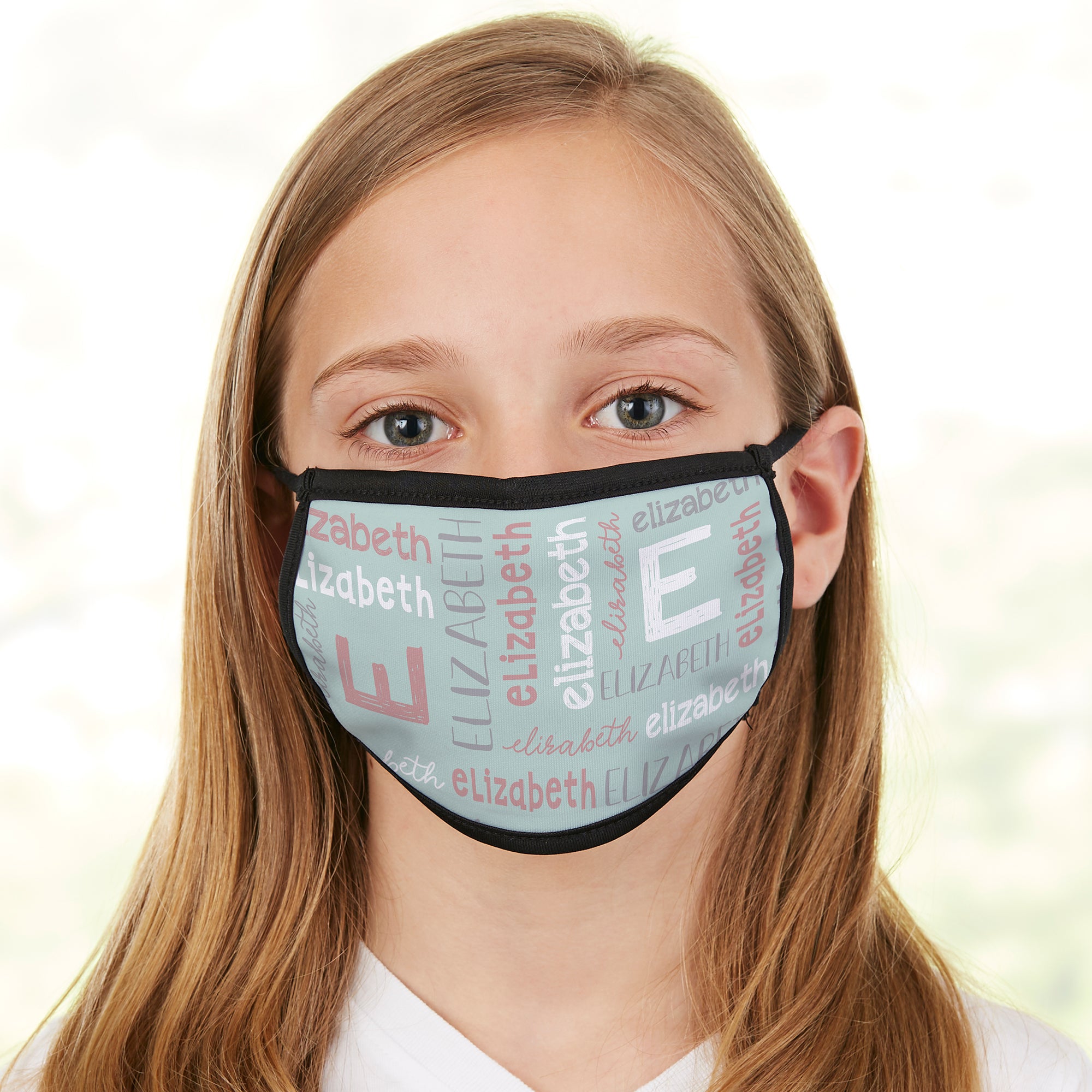 28688 - Youthful Name For Girls Personalized Kids Face Mask